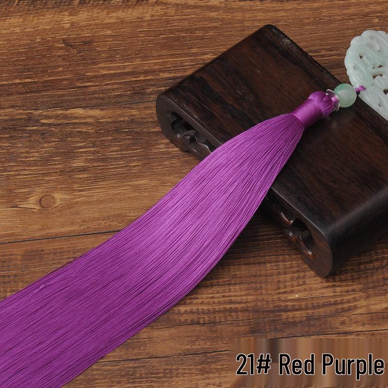 Fu Shou Imitation Jade Hanfu Waist Tassel Pendant with Lantern and Table Runner Accents
