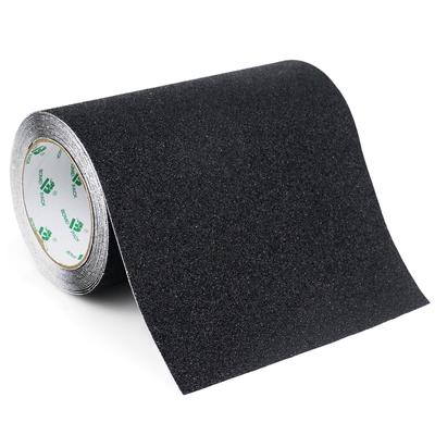 BOMEI PACK 200mm X 5m Black Stairs Skateboard Grip Tape with Strong Safety Safety Steps for Indoor and Outdoor Use Non-Slip Drawstring, Anti-Slip