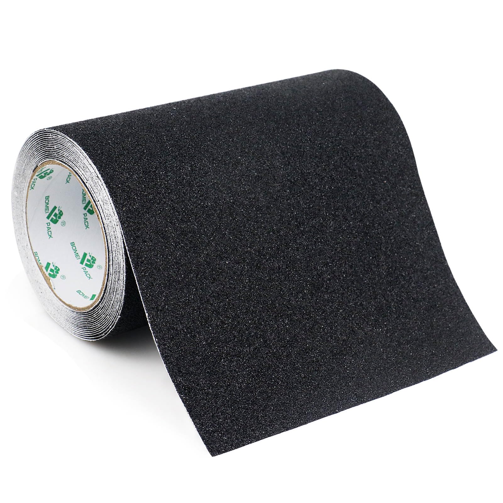 

BOMEI PACK 200mm x 5m Black Stairs Skateboard Grip Tape with Strong Safety Safety Steps for Indoor and Outdoor Use Non-Slip Drawstring, Anti-Slip чорний