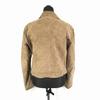 Stradivarius Genuine Leather Double Riders Jacket/Women’s L/Brown Tone/Lined, Side Zip Pockets(USED)