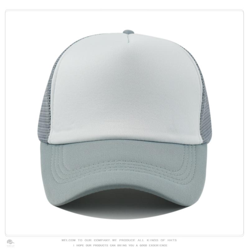 Sponge Baseball Cap, Mesh Cap, Outdoor Sun Protection, Breathable Men's and Women's Whiteboard Hat
