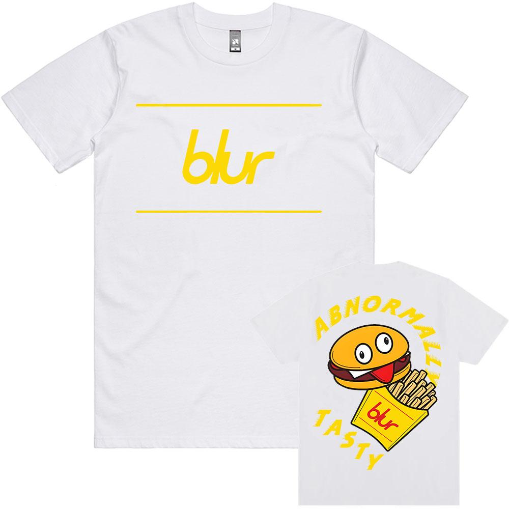 

Blur Dan Abnormal Tee Cotton Short Sleeve Men Women Tshirts Unisex Streetwear Funny Cartoon Hamburgers and French Fries T Shirt XS