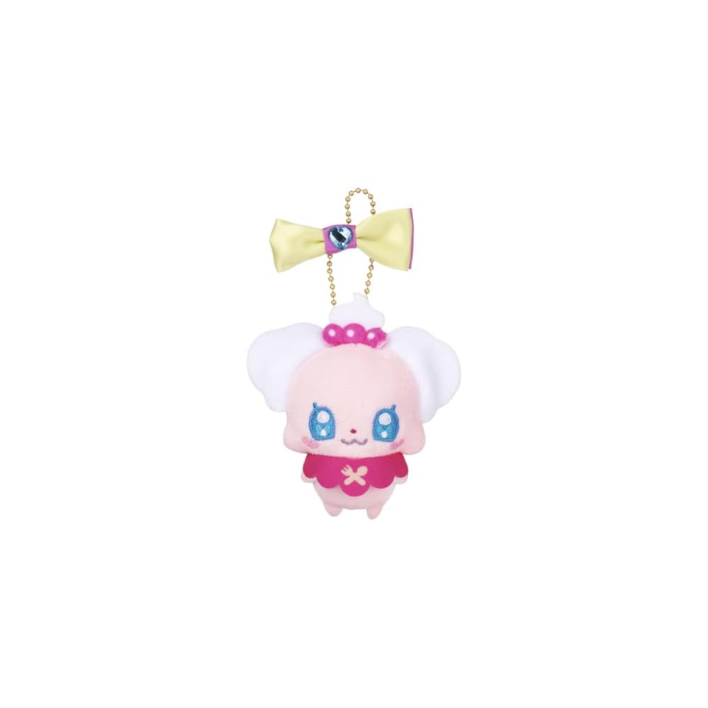 Bandai Puchikyua Pekorin Ribbon Mascot Plush Toy Soft and Cute Collectible 15cm