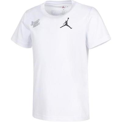T-Shirt Logo Print Fashion Simple Casual Round Neck Short Sleeve Kids Tops White HM4686-100