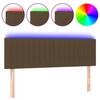 VidaXL LED Headboard Bedroom Furniture Double Bed Accessory Head of Bed Frame Interior Dark Brown 3121851