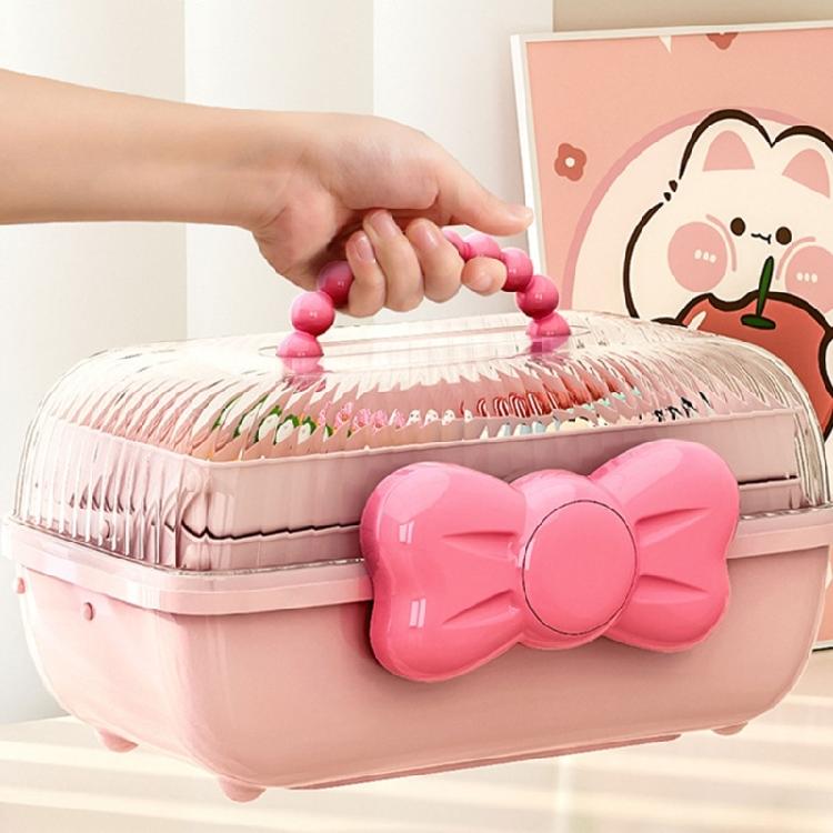 Hair Accessories Storage Box Multi Compartment Hair Accessories Container Case