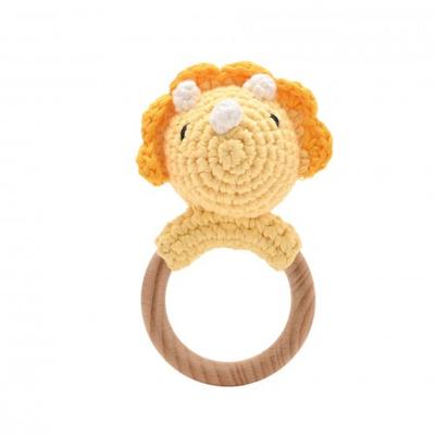 Petit Cheri Häkel-Dinosaurier-Rassel - Triceratops