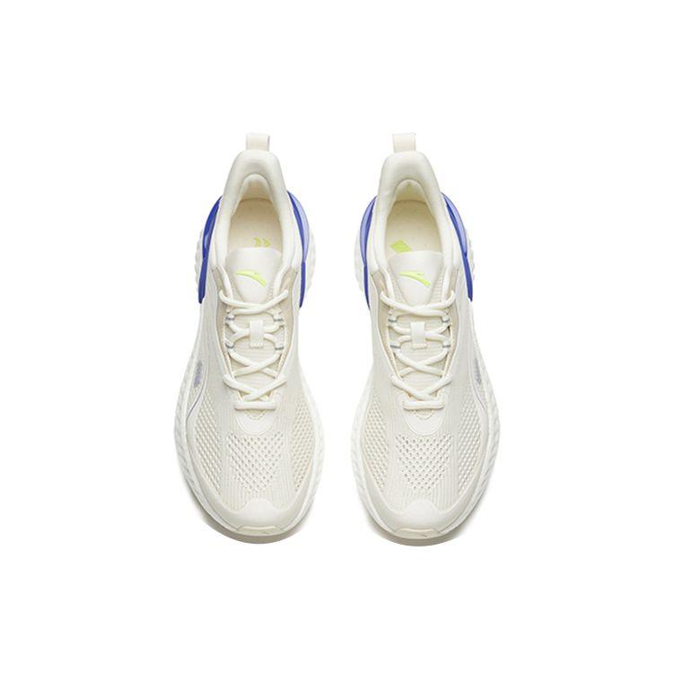 Anta Running Series Shock Absorbing Non-Slip Durable Breathable Low-Top Running Shoes Men sneakers White Green Purple 112225570R-1