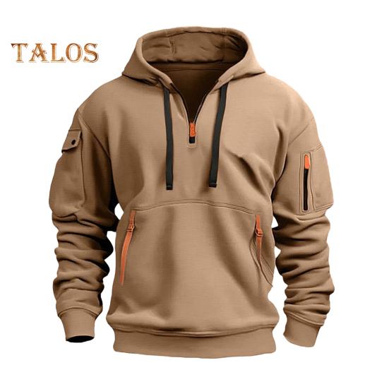 

Мужская толстовка с капюшоном на молнии и ремешках, декорированная завязками, с капюшоном, осень-весна-зима, пэчворк, пуловер с капюшоном и эластичными манжетами для повседневной работы в школе и на открытом воздухе L хаки