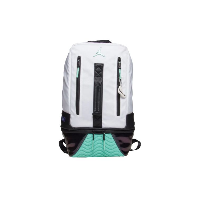 Jordan AJ11 Win Like 82 Large Capacity Student Zipper Polyester Basketball Gym Backpack Unisex backpack White 9A1971-W51 White