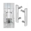 2 PCS Shower Door Handle Stainless Steel 145mm Hole to Hole Center Shower Handle Replacement Bathroom Glass Door Handle