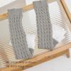 Aesthetic Fashion Cable Knit Stretch Leg Warmer Fairycore Boot Covers Sweet Tiered Ruffled Lace Trim Leg Sleeve Socks