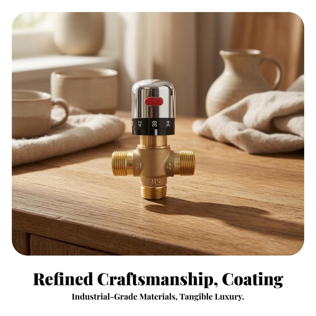 Thermostatic Mixing Faucet | Stable Temperature Control, Polished Chrome Cap,