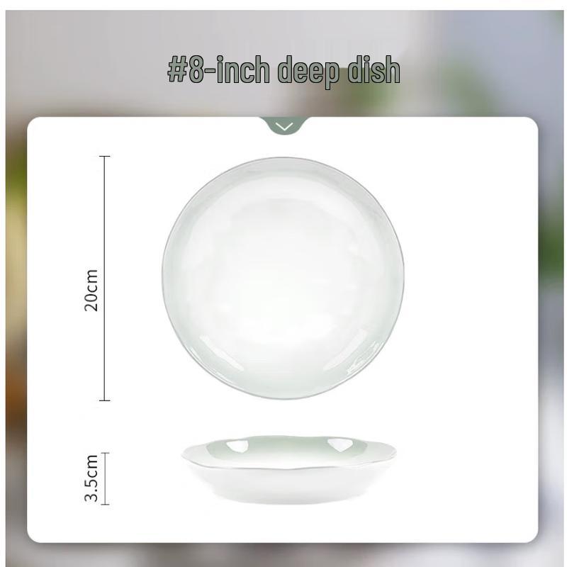 Ze Bian Smoky Rain Illusion Underglaze Ceramic Dinnerware