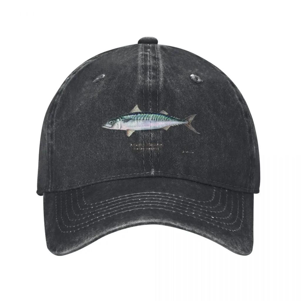 Atlantic Mackerel Baseball Cap Luxury Women Cap Beach Bag Snap Back Hat Fishing Cap Unisex Womens
