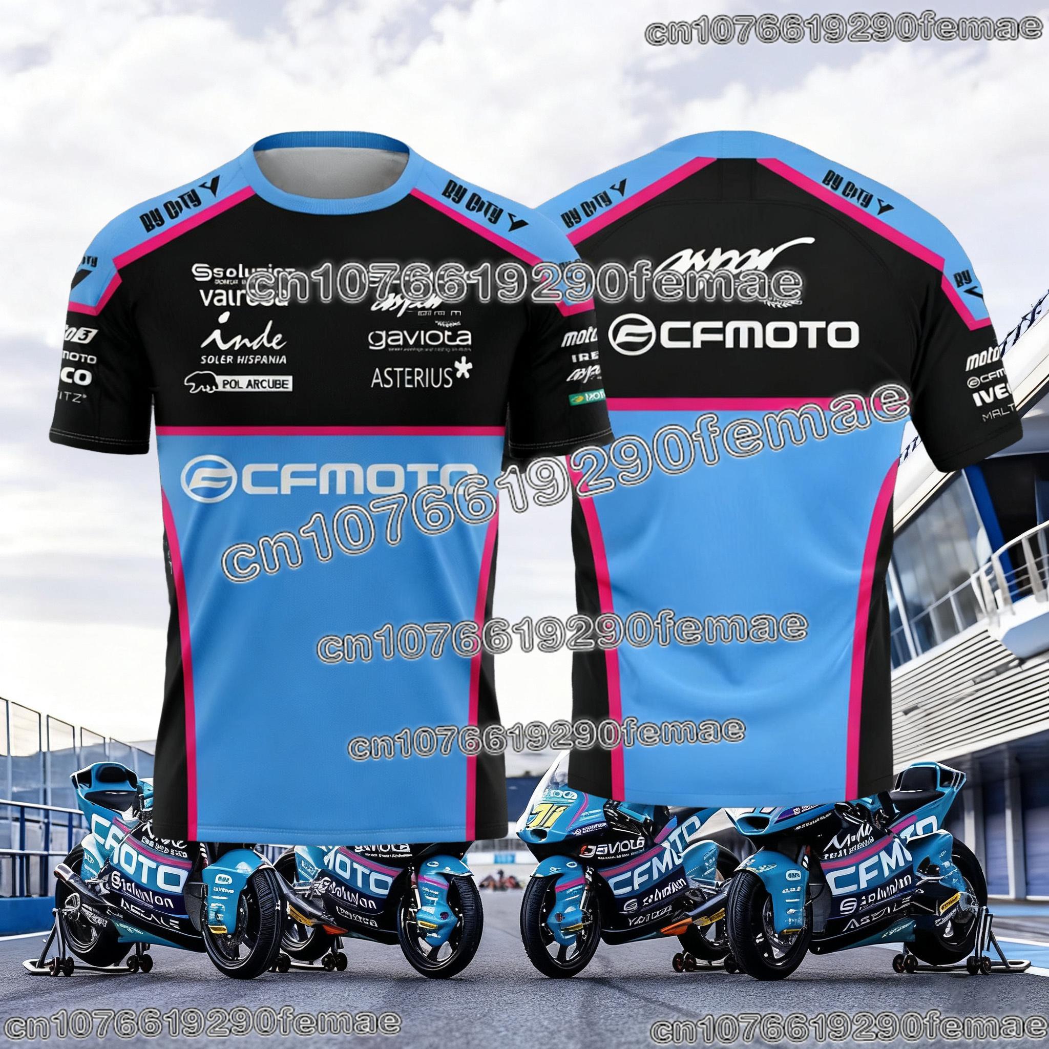 Bobby3 2026 CFmoto Aspar Racing Team Fan T-shirt Korte Mouw Motor Sport Casual Mode Comfortabel Dagelijks T-shirt Voor Mannen En Vrouwen L