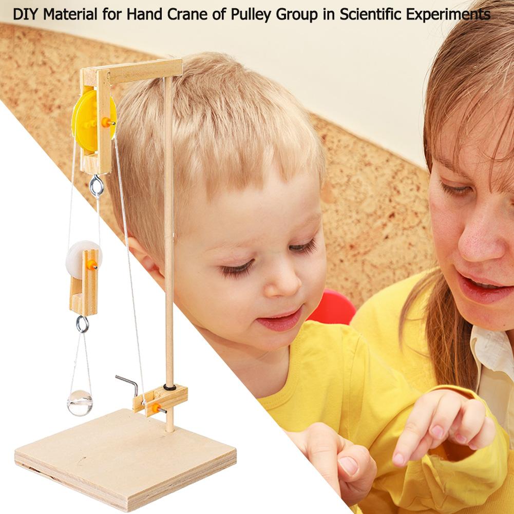 Kids Toy Puzzles Scientific Experiment Educational Toy DIY Crane Creative Toy Woodworking Toys Gifts for Boys and Girls
