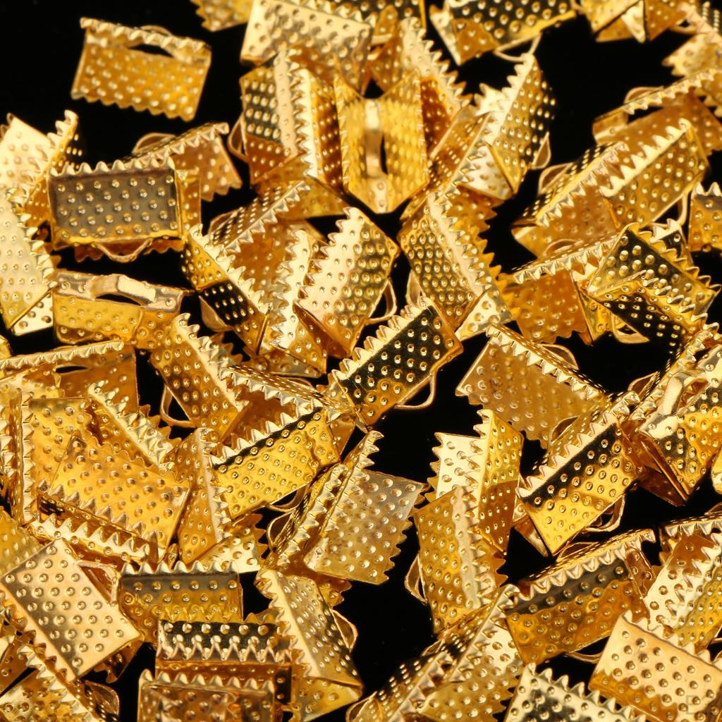 100 Band Bracelet Bookmark Crimp Terminal Cable End Findings Closures Fasteners