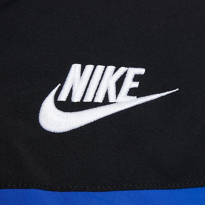 Nike Down Jacket Comfortable Soft Three-Proof Outdoor Game Royal Blue Youth Kids Jackets HQ7165-480