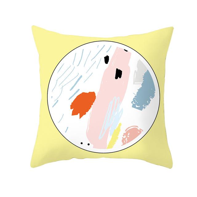 Geometric Printing Cushion Cover Creative Geometric Polyester Decorative Pillowcase Home Accessories Sofa Pillow Case Almohada