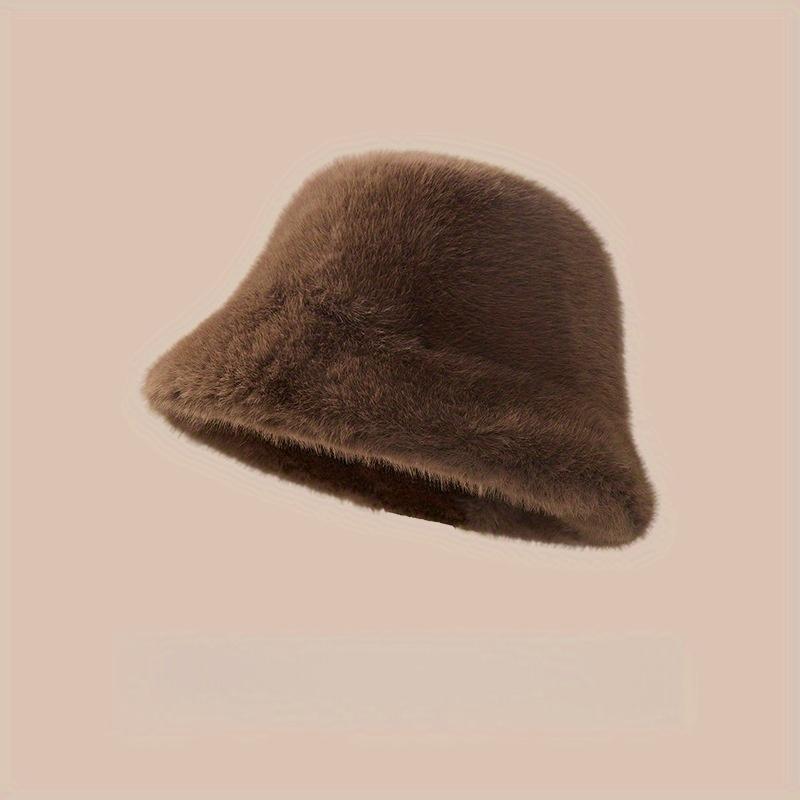1 Piece of Women's Faux Fur Winter Hat, Small In Size, Suitable for Outdoor Sports, Cycling, Machine Washable