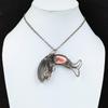 Rhodochrosite Pendant Copper Wire Wrapped Gemstone Pendant Wonderful Fish Pendant Unique Copper Design Jewelry Gift For Mom Handmade Jewelry