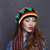 Crochet Dreadlocks Hat Street Photo Caps Warm Pullover Hat Casual Wear Braid Hat Cosplay Party Props Hat