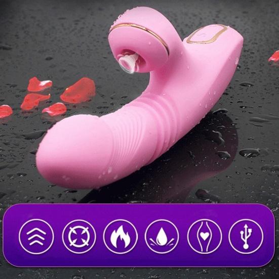 Ženy USB dobíjecí erotická hračka Vícefrekvenční masážní masturbační vibrátor