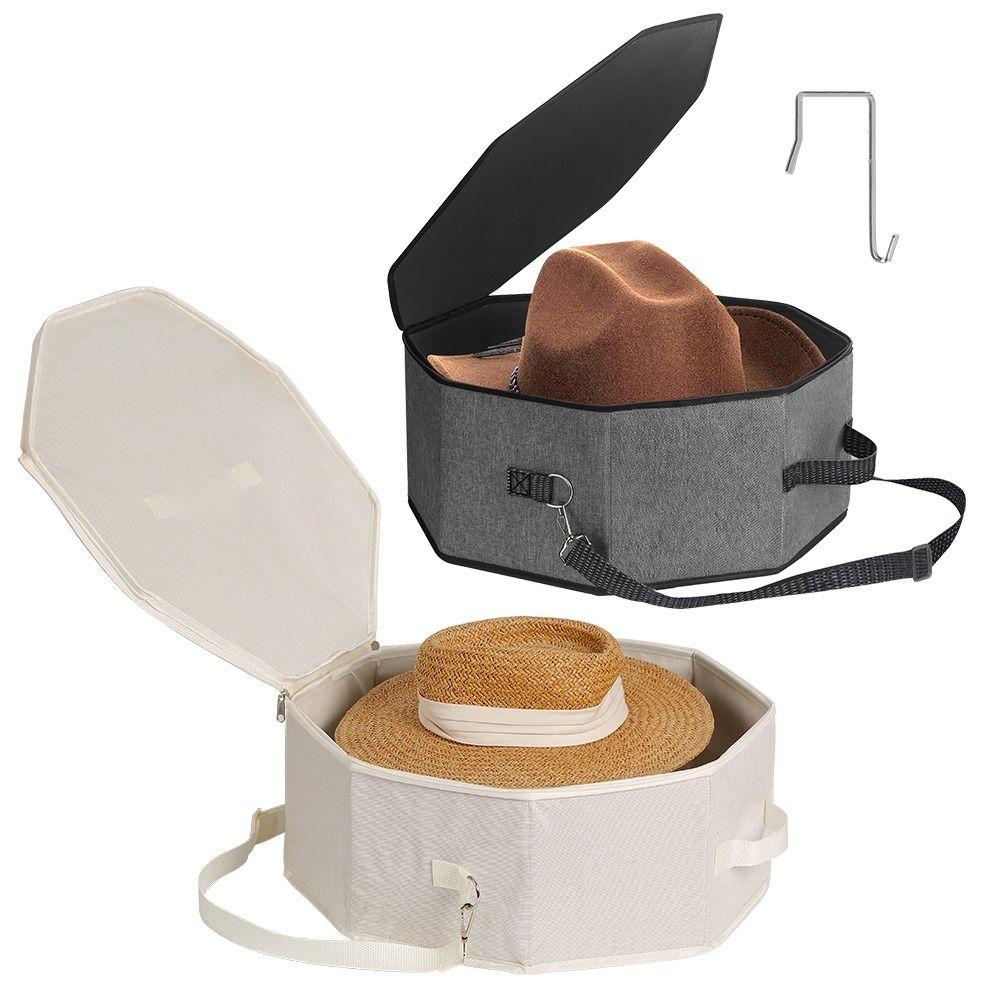 Cardboard Support Foldable Hat Case Stackable Cowboy Hat Organizer  For Cowboy Caps