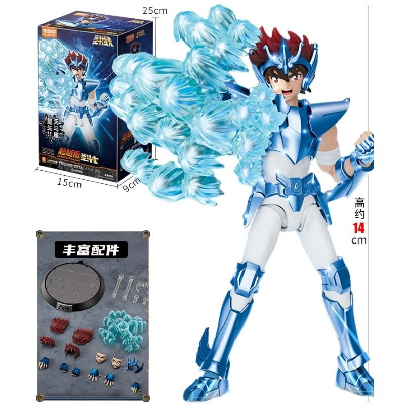 Original Blokees Gold Saint Actionfigur Champion Saori Kido Seiya Mu Aiolia Montagefigur Kinderspielzeug Geburtstagsgeschenk