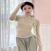 OEING Women's Mesh Half-High Collar Dance Practice Top