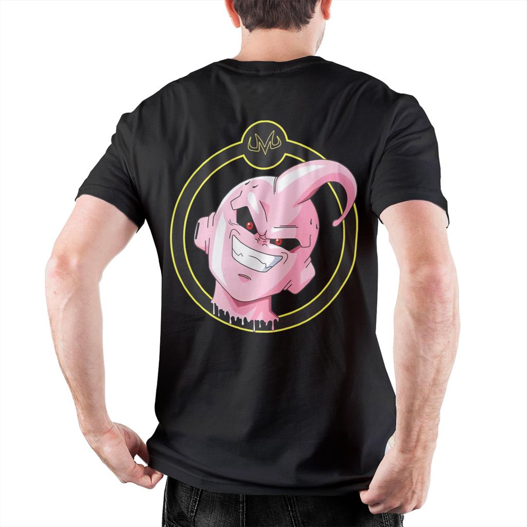 Dragon Ball Majin Buu T Shirt Men's Cotton Tops Shirts Funny Anime Round Neck Short Sleeve