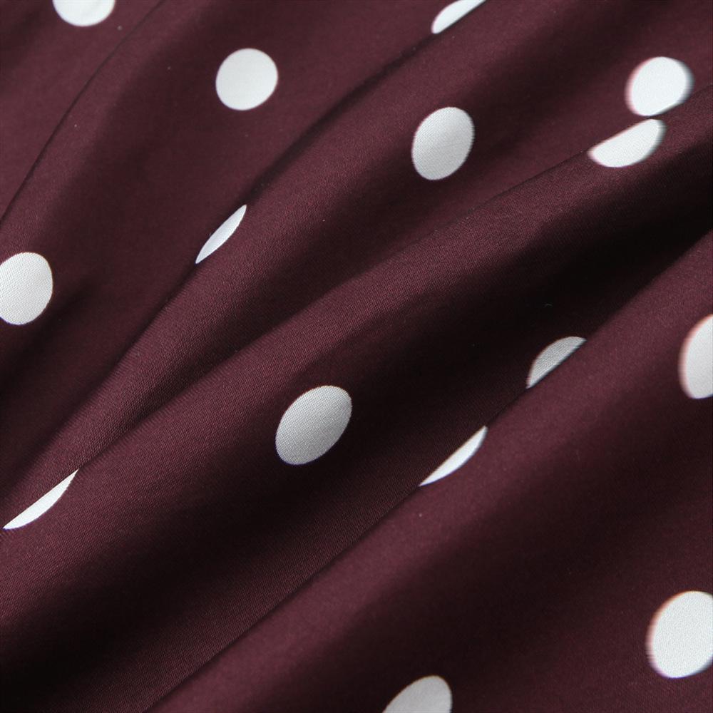 Spring 2026 Women's Retro Polka Dot Tie-Up Dress
