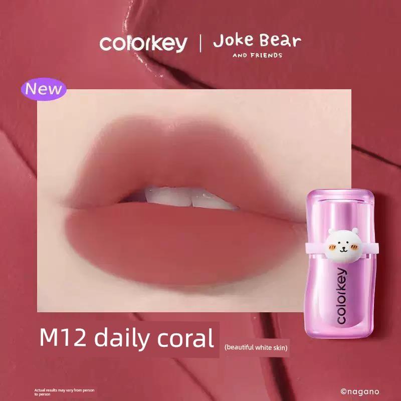 Colorkey Kelaqi Lip Lacquer R608 Small Paintball Small Colorful Egg Female Lip Mud Velvet Water Light Lip Lacquer Lipstick Genuine Goods