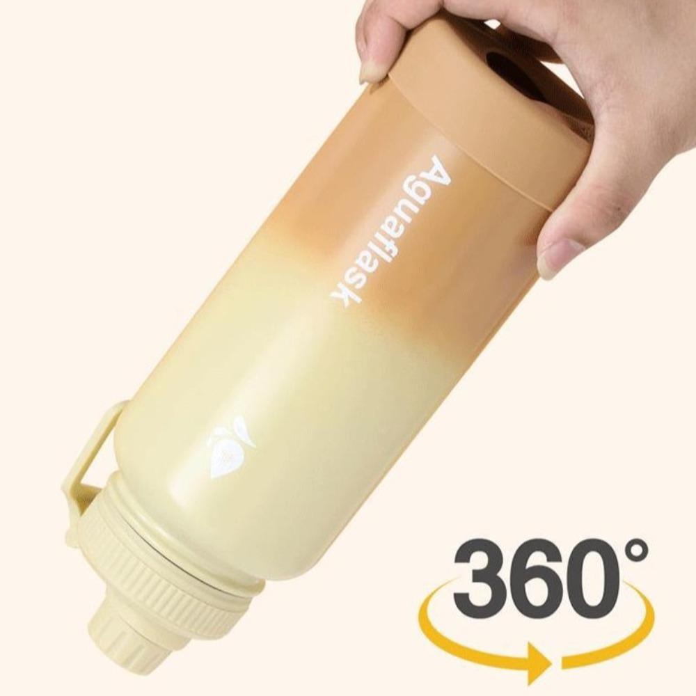 1L Sport Thermos Cup Gradient Thermal Water Bottle Tumbler Insulated Water Bottle  Fitness