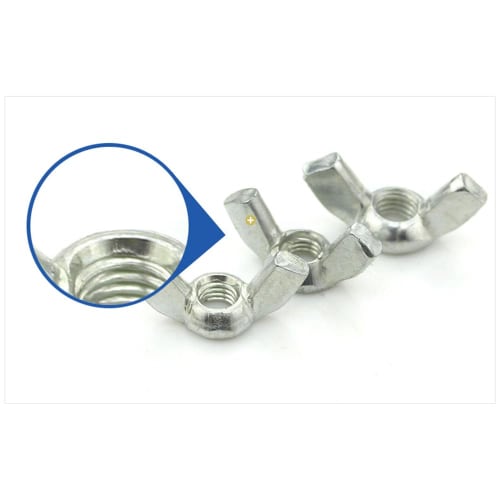 WANJICHENRUI Wing Nuts, 304 Stainless Steel, Fastener Parts, Hand Twist, Non-Slip, Durable, Rust-Resistant, M4/M5/M6, 5 Pieces Each