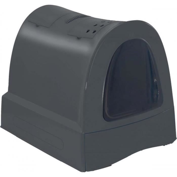 Maison De Toilette - Imac - ZUMA - Noir - Bac À Litière - Avec Tiroir - Pour Chats