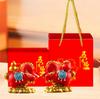 2026 New Year Prosperity Horse Ornament Set: Chinese Style Wealth Gift for Housewarming & Clients