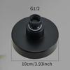 High Pressure Shower Head -Powerful, Luxurious Bathroom Shower Head with Powerful Jet and Small Silicone Nozzle - Wall Mounted