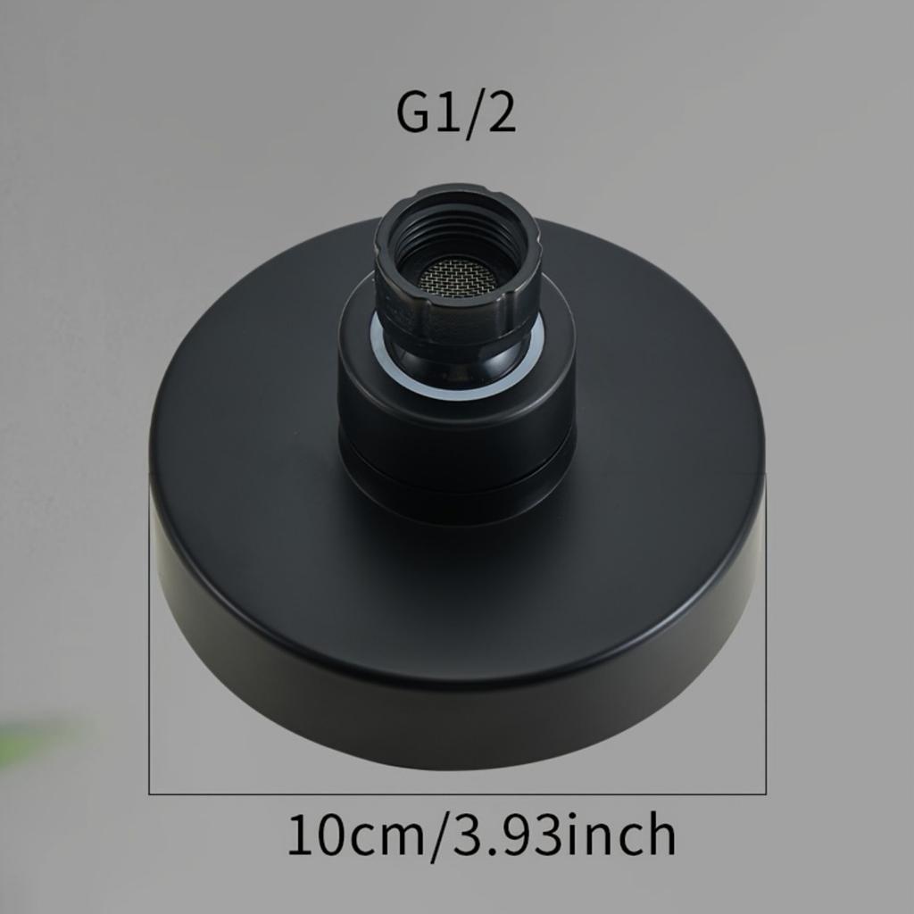 High Pressure Shower Head -Powerful, Luxurious Bathroom Shower Head with Powerful Jet and Small Silicone Nozzle - Wall Mounted