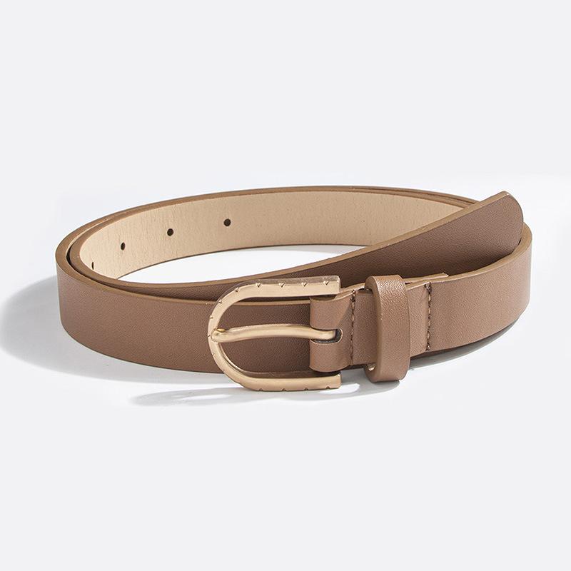 Ladies' Belt: Casual and Versatile, Smooth Basic Ladies' Belt Set