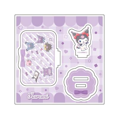 Sanrio Characters 07 Kuromi [Graph Art Illustration] Acrylic Stand Plate