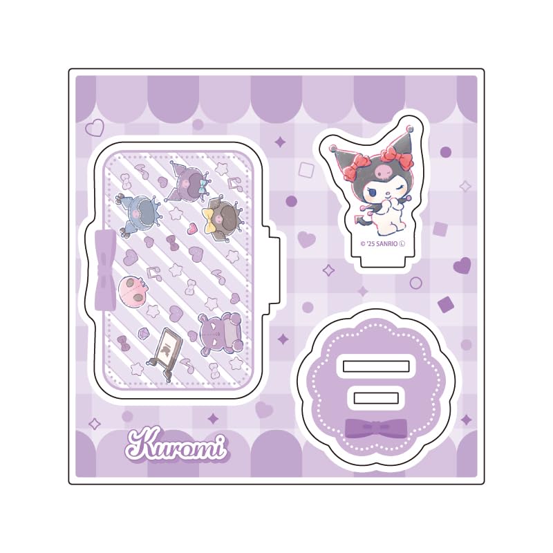 Sanrio Characters 07 Kuromi [Graph Art Illustration] Acrylic Stand Plate