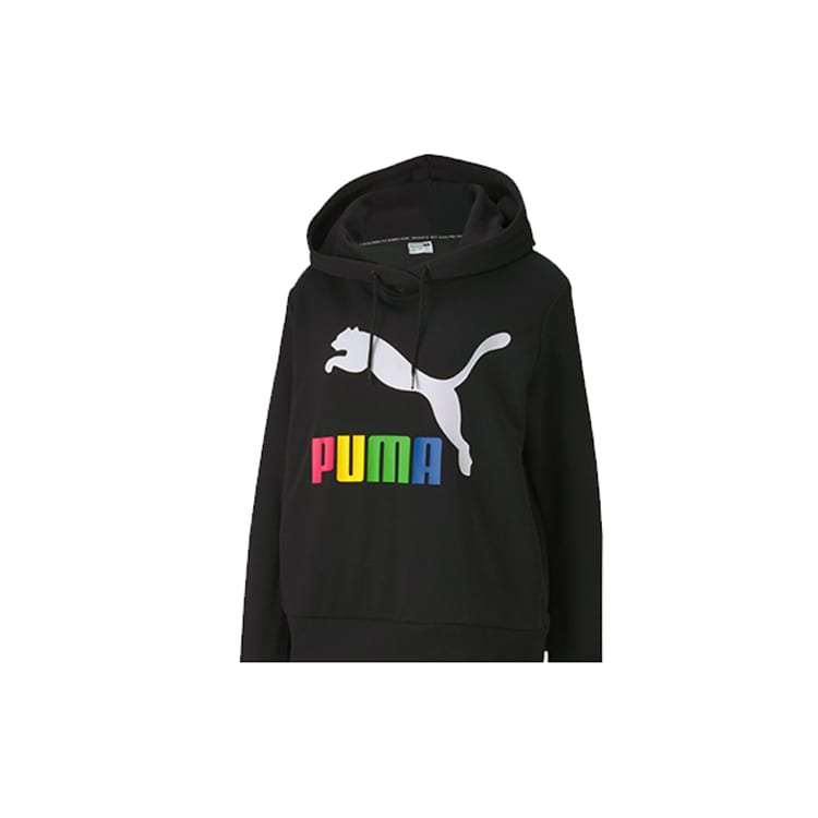 PUMA CLASSICS Sweatshirts Women's Black Hooded Moderate Regular 595915-81