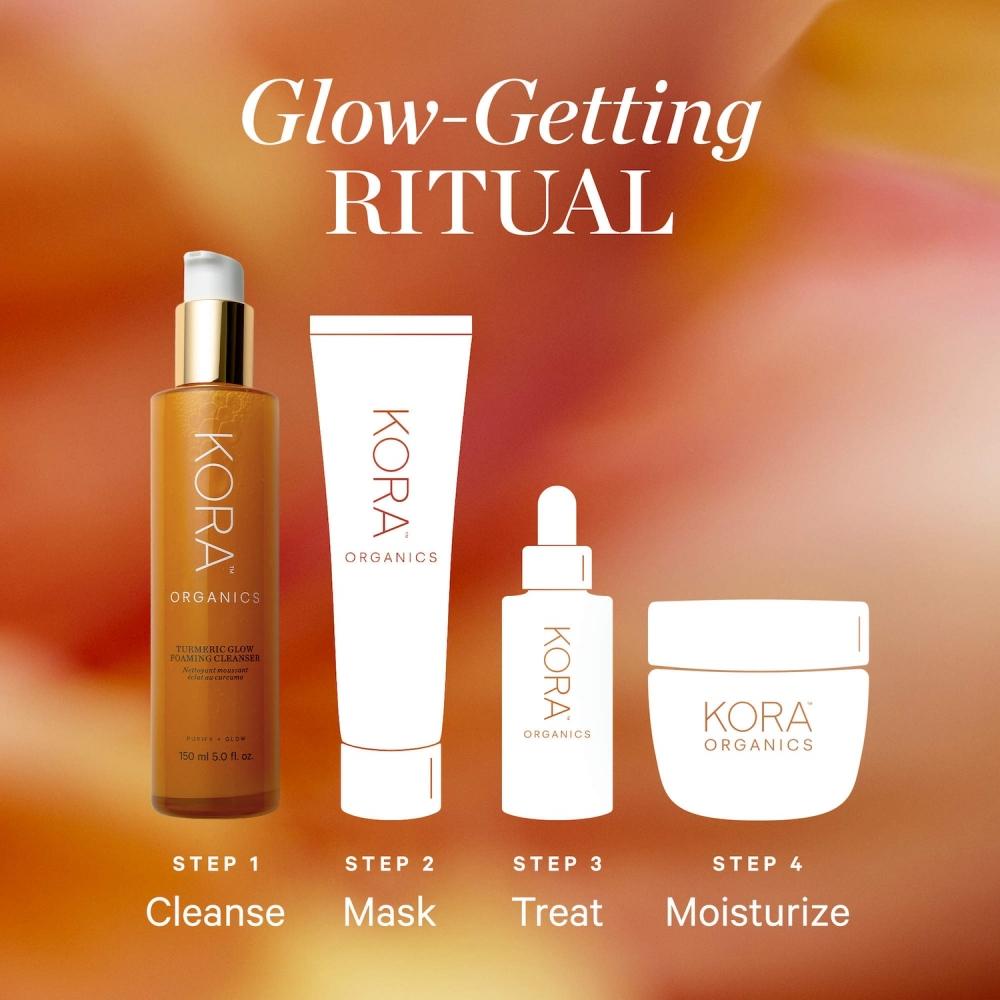 Kora Organics Mini Turmeric Glow Foaming Cleanser 1 Oz   30 Ml 1 Oz   30 Ml