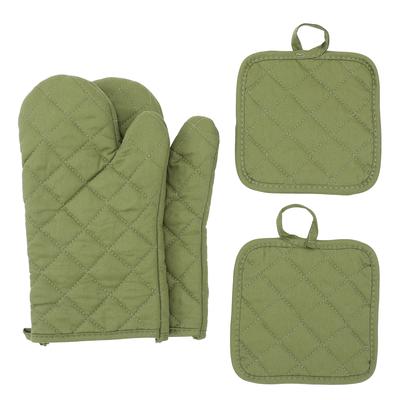 Oven Glove Four Piece Set, Insulated, Heat-resistant, Microwave Oven Gloves, Kitchen Cooking Insulated Gloves, Baking Tools