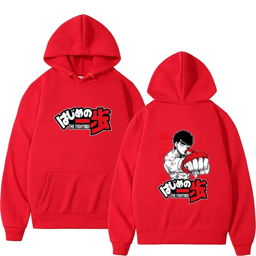 Anime Hajime No Ippo Kamogawa Boxing Graphic Hoodie Makunouchi Takamura Fighting Print Hoodies Unisex Vintage Oversized Sweatshirt