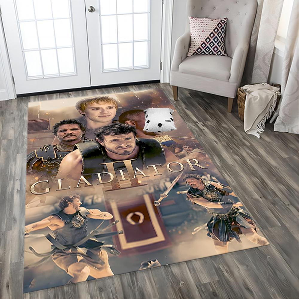 Gladiator Epic Battle Rug for Living Rooms, Bedrooms, Home Décor, and As Gifts.