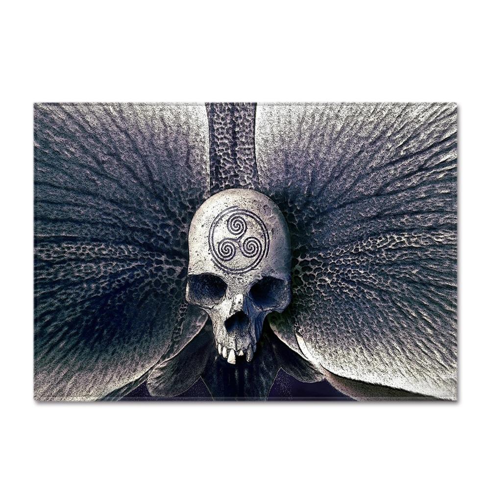 Skull Living Room Floor Mat Bedroom Dining Room Carpet Carpet Doormat