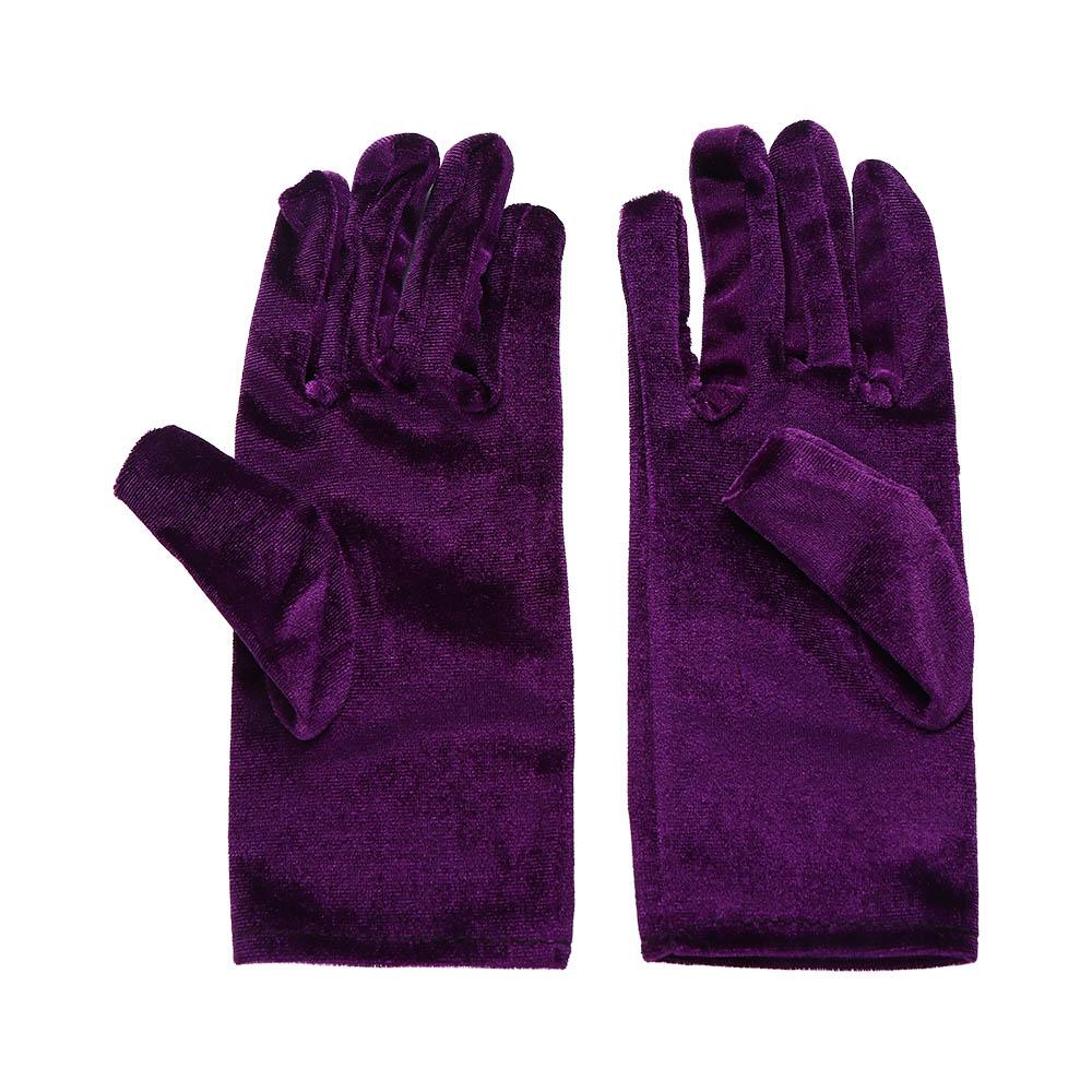 Party Winter Women Autumn Warm Driving Gloves Elastic Full Finger Mittens Gold Velvet Gloves